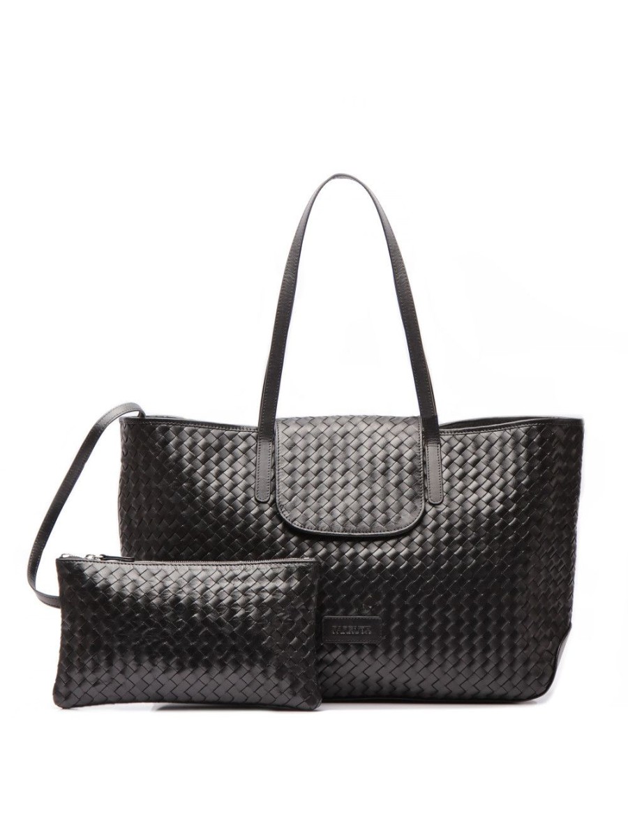 Bolsos FARRUTX | Nuche Piel Trenzada Negro