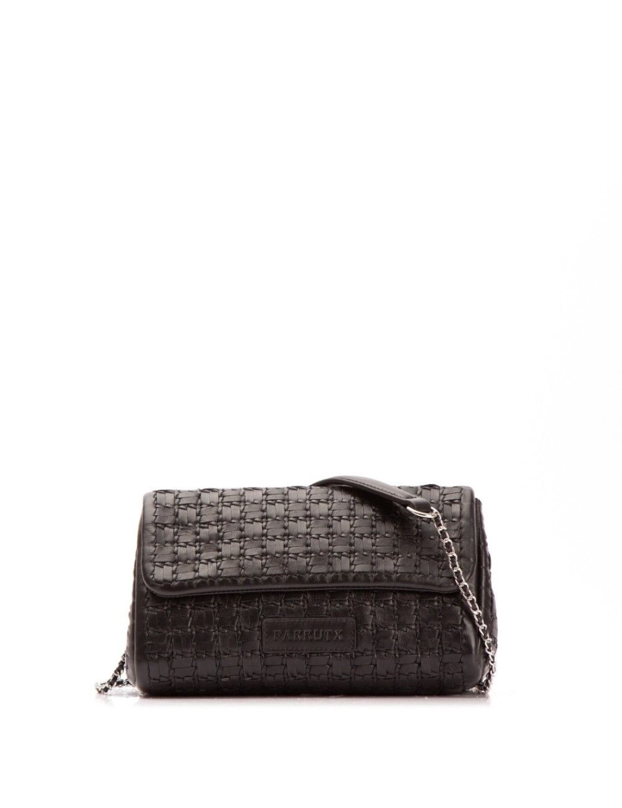 Bolsos FARRUTX | Kokomo Napa Trenzada Negro