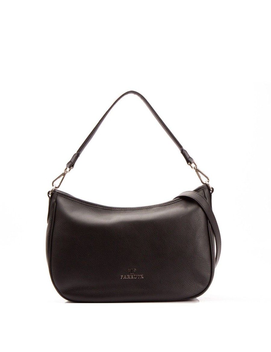 Bolsos FARRUTX | Ketam Piel Bombeada Negro