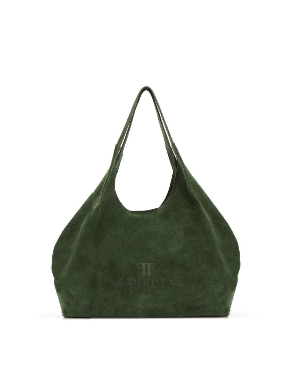 Bolsos FARRUTX | Klena Velour Verde Botella