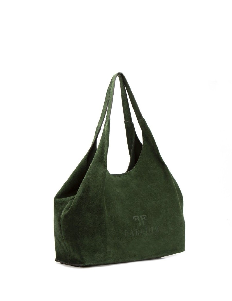 Bolsos FARRUTX | Klena Velour Verde Botella