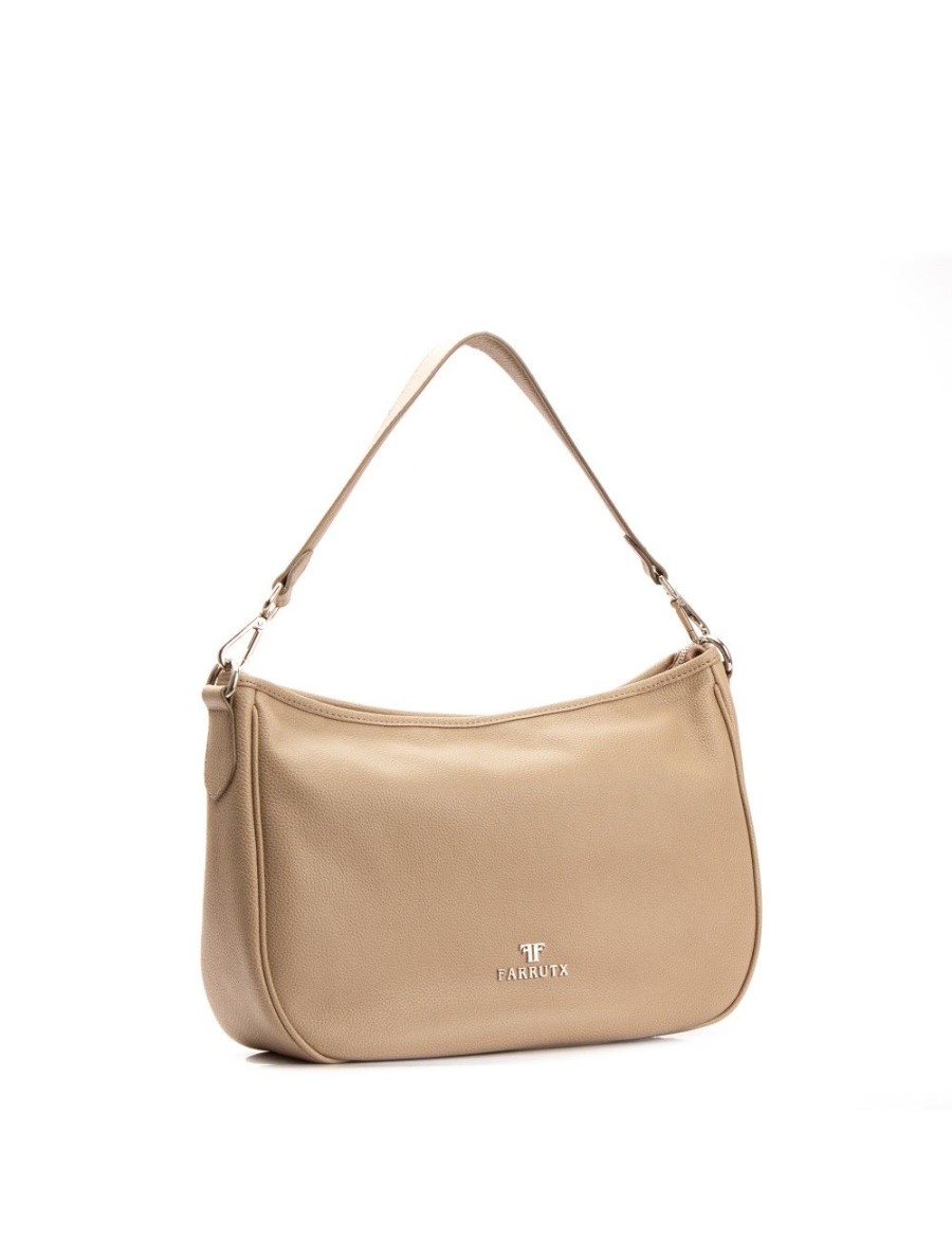 Bolsos FARRUTX | Ketam Piel Bombeada Taupe