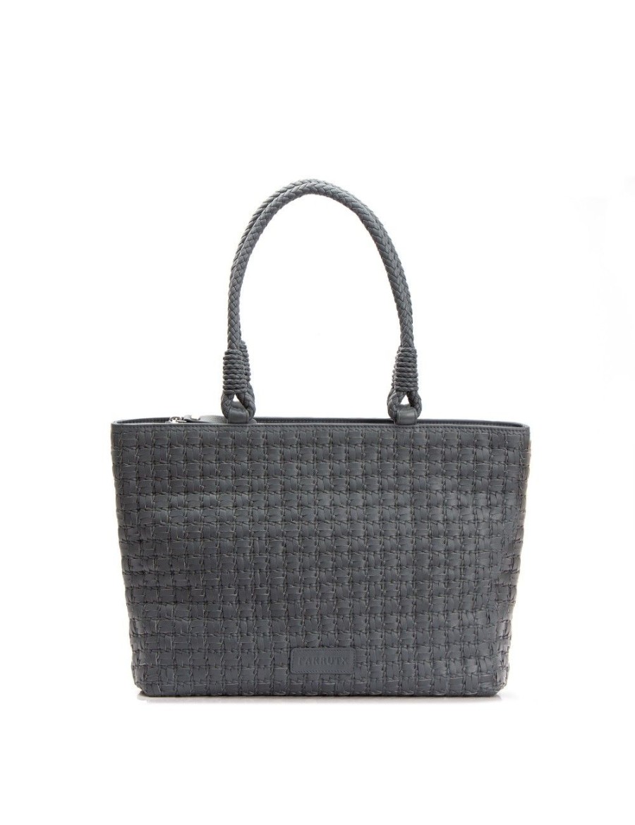 Bolsos FARRUTX | Normand-Bis Napa Trenzada Gris