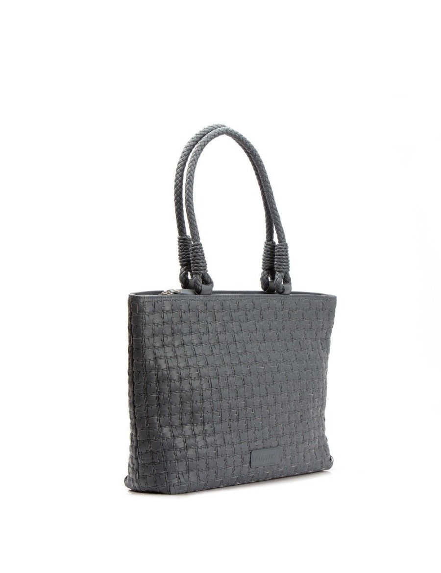 Bolsos FARRUTX | Normand-Bis Napa Trenzada Gris