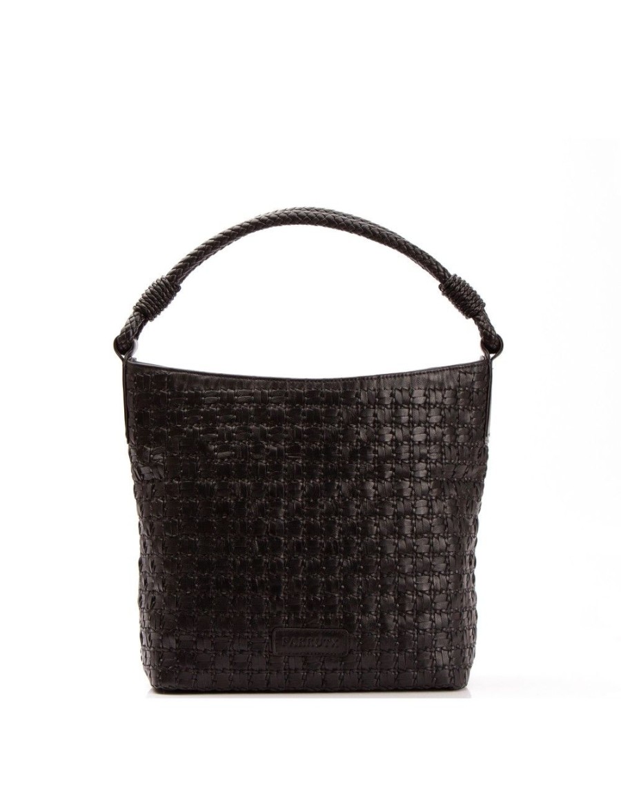 Bolsos FARRUTX | Kiryas Napa Trenzada Negro