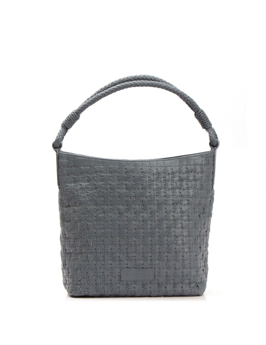 Bolsos FARRUTX | Kiryas Napa Trenzada Gris