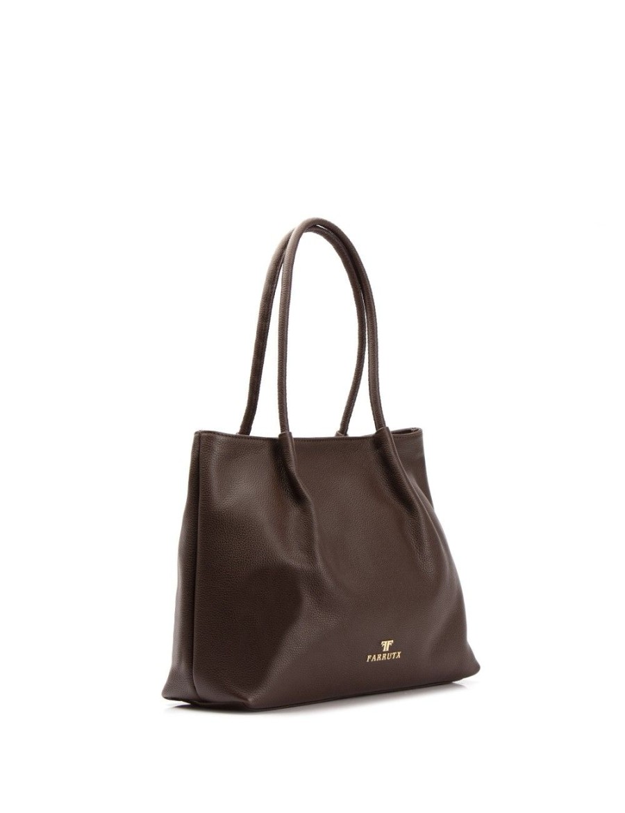 Bolsos FARRUTX | Keisi-Med Piel Bombeada Marron