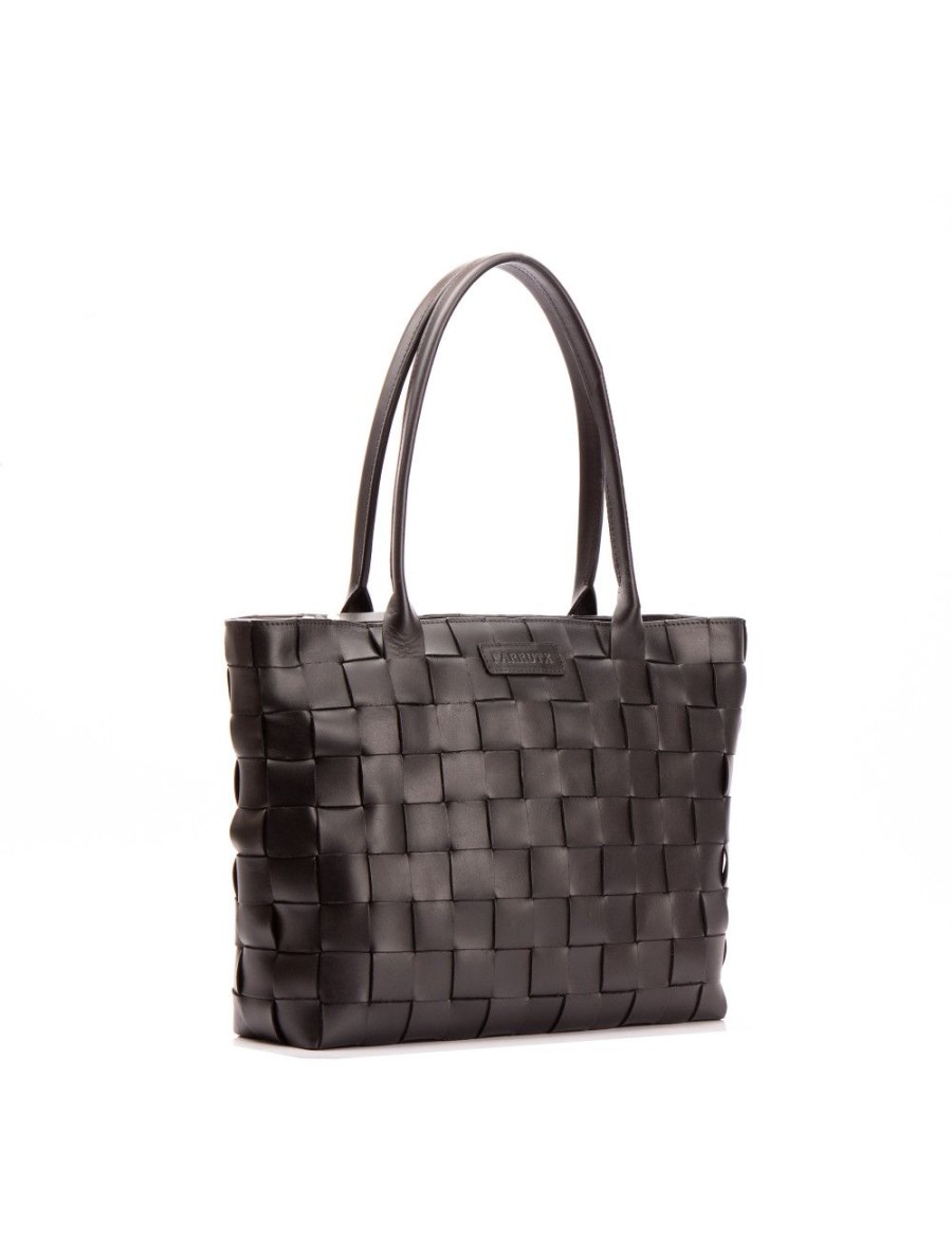 Bolsos FARRUTX | Normand Vaqueta Trenzada Negro