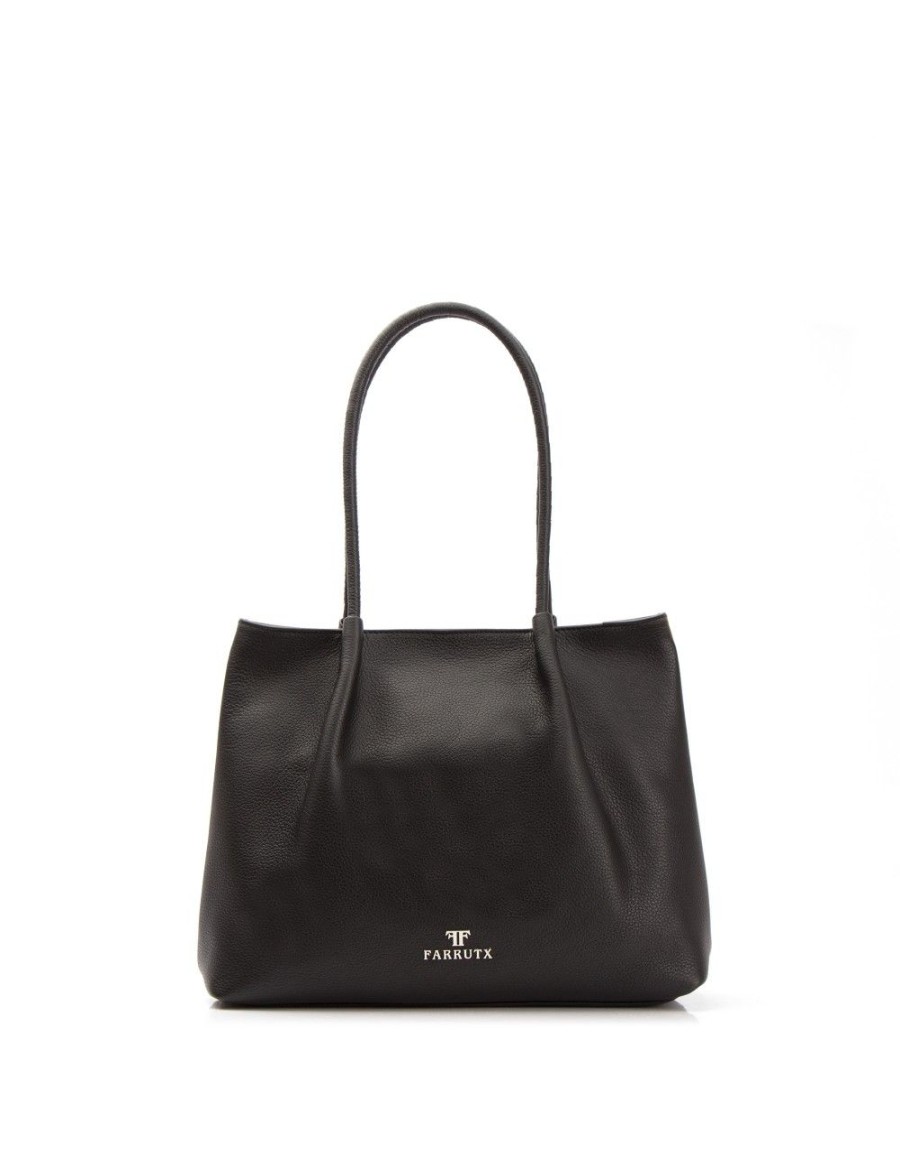 Bolsos FARRUTX | Keisi-Med Piel Bombeada Negra