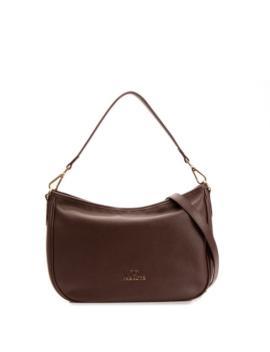 Bolsos FARRUTX | Ketam Piel Bombeada Marron