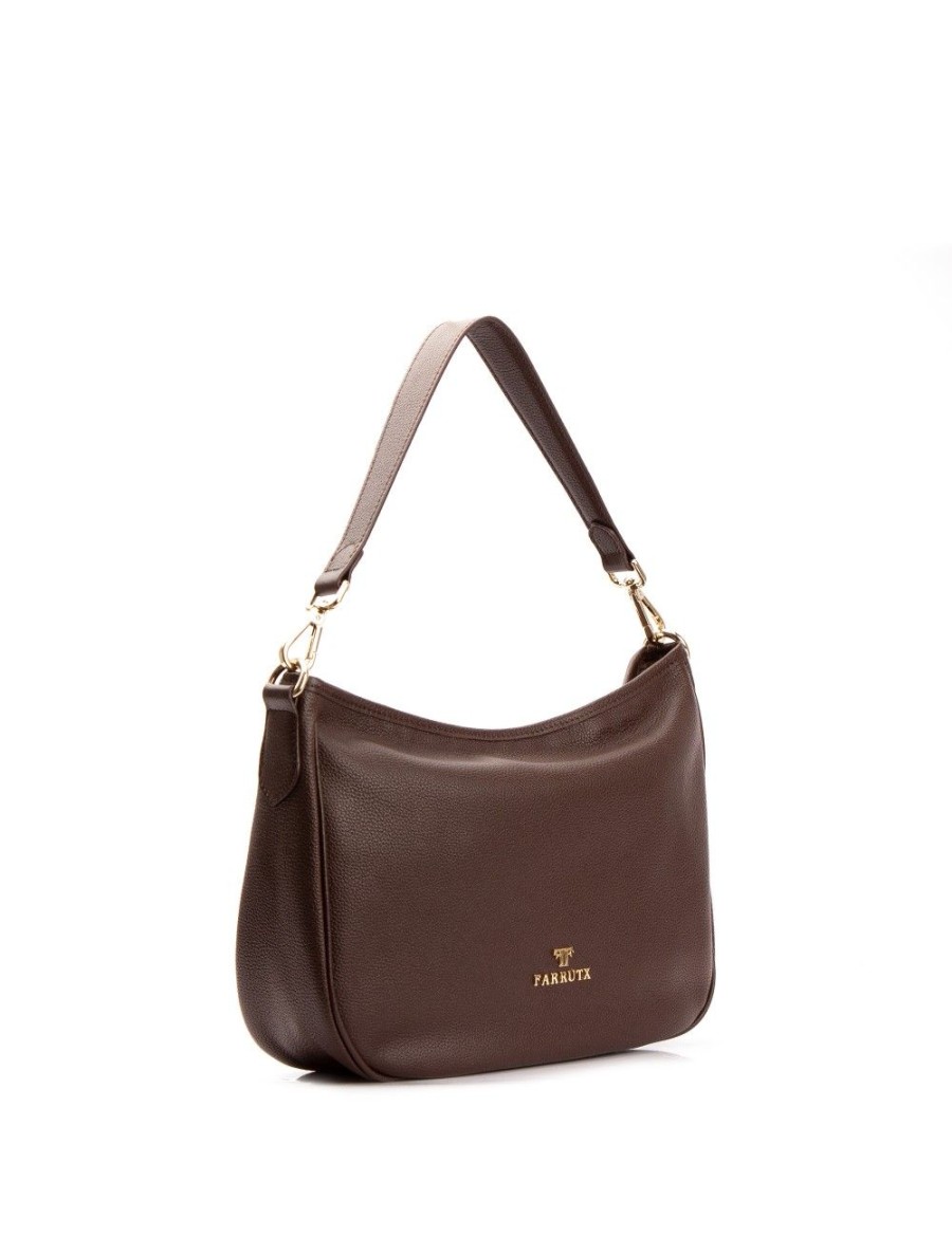 Bolsos FARRUTX | Ketam Piel Bombeada Marron