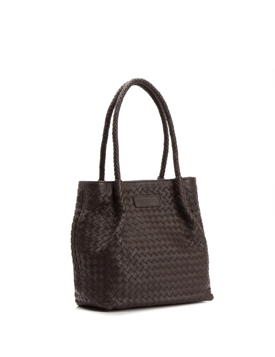 Bolsos FARRUTX | Koku Napa Trenzada Chocolate