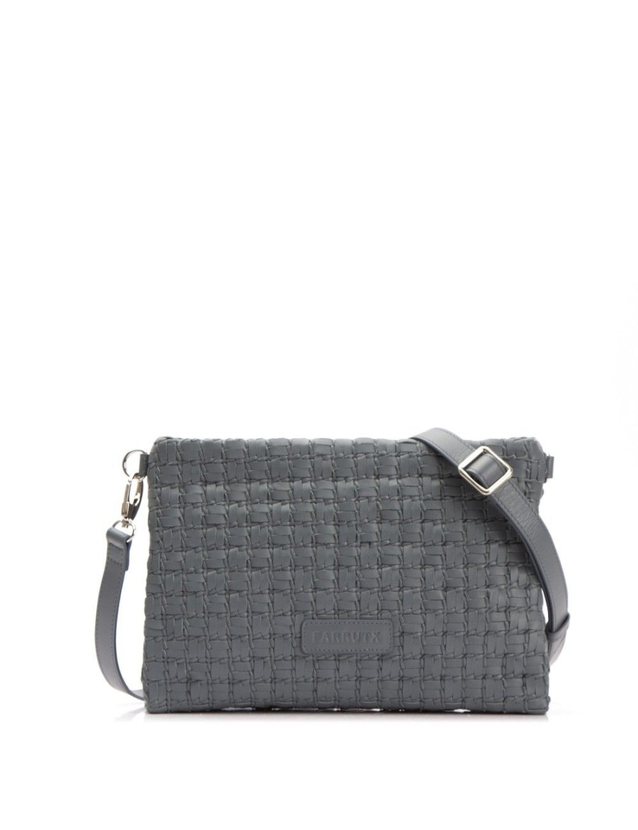 Bolsos FARRUTX | Nickis Napa Trenzada Gris