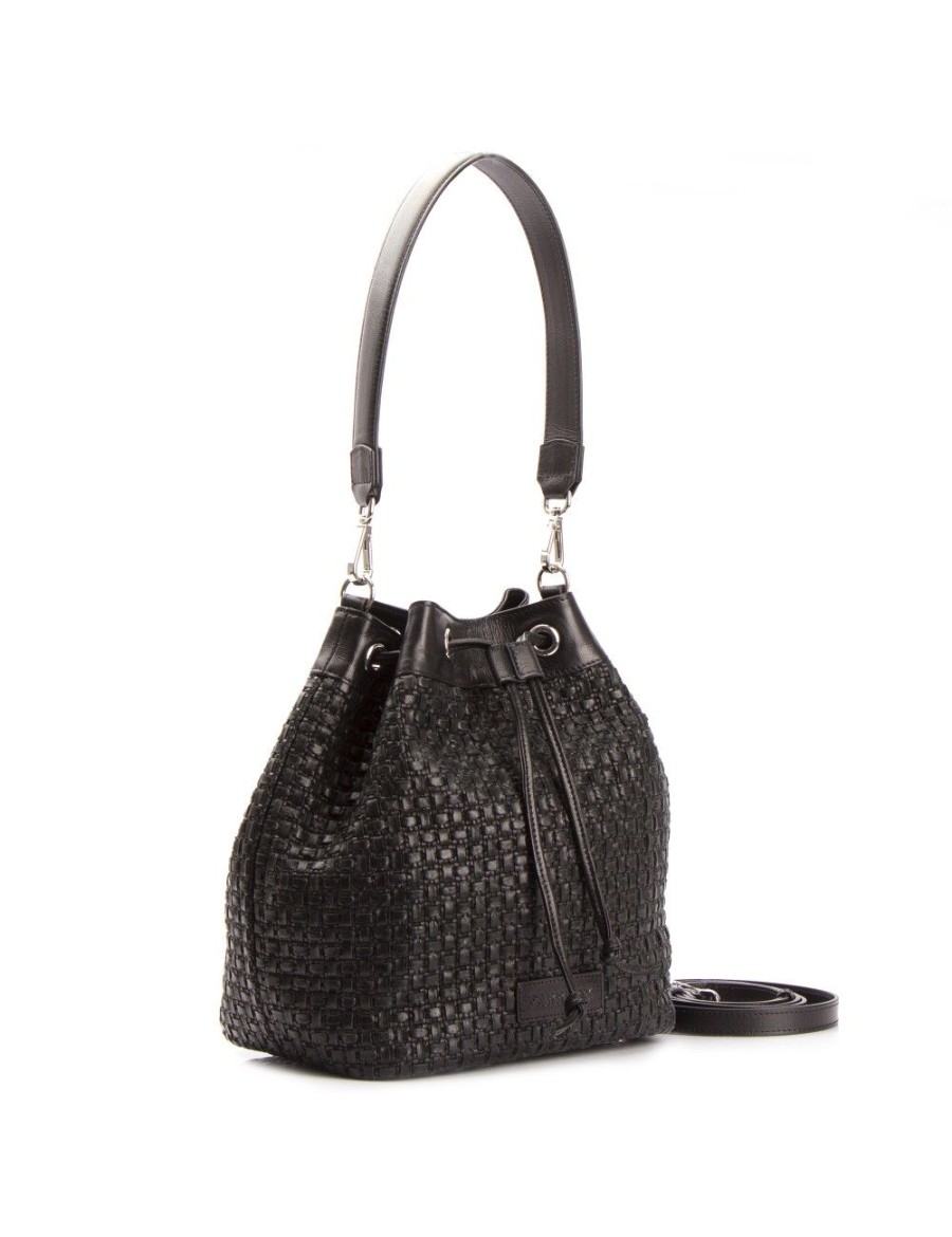 Bolsos FARRUTX | Keller Piel Trenzada Negro